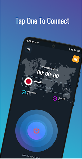 Dark Blue VPN - Fast & Secure Screenshot1