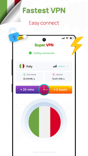 Italy VPN: Get Italy IP Screenshot1