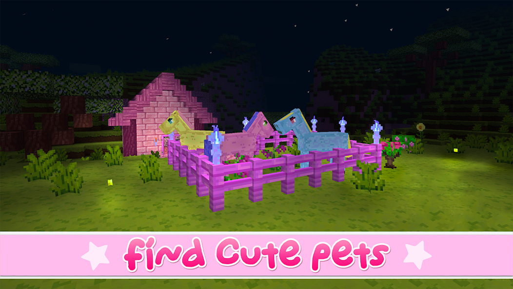 Kawaii World - Craft and Build Mod Screenshot1