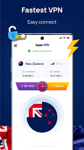 NewZealand Vpn - Get NZ IP Screenshot1