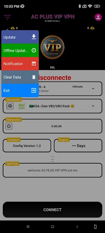 AC PLUS VIP VPN Screenshot1