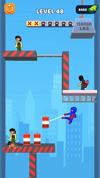 Web Shooter Hero Swing Fight Mod Screenshot2