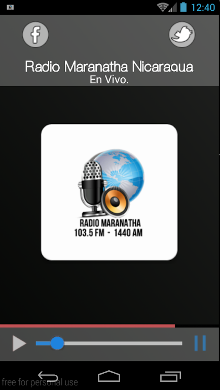 Radio Maranatha Nicaragua Screenshot2