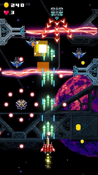 Retro Space War: Shooter Game Mod Screenshot3