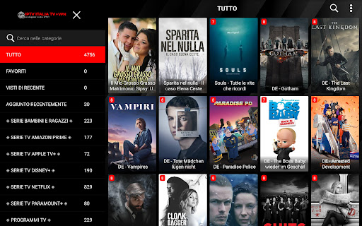 IPTV ITALIA TV + VPN Screenshot4
