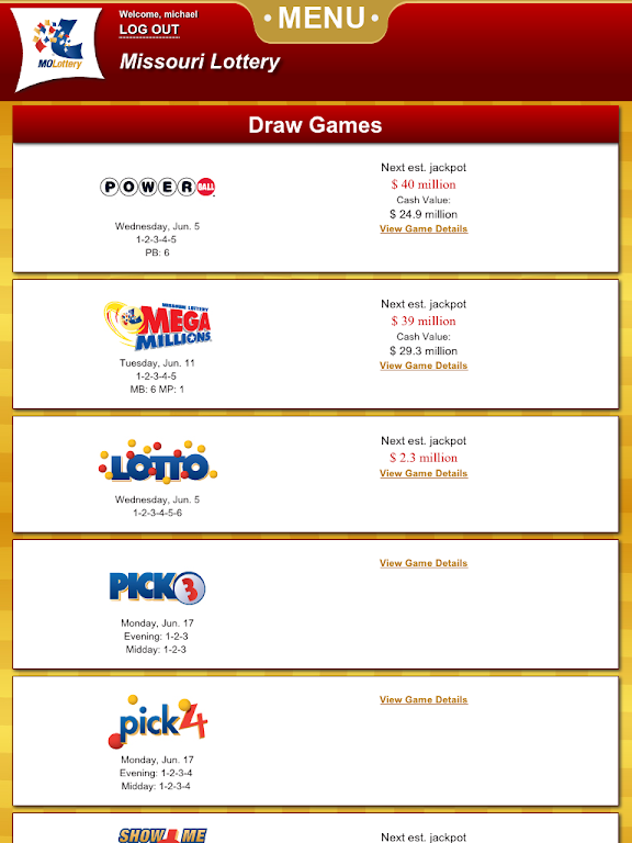 MOLottery Screenshot2