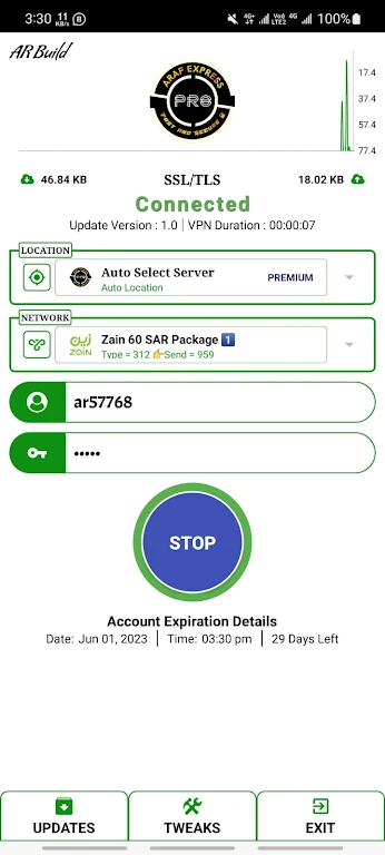 ARAF EXPRESS PRO - Secure VPN Screenshot1