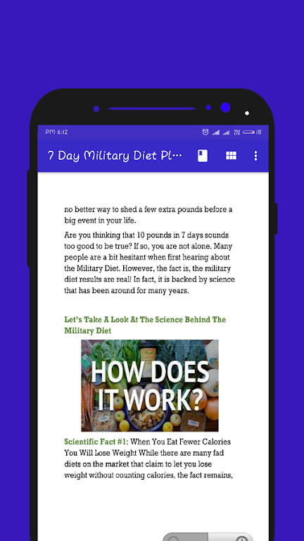 7 Day Military Diet Plan Screenshot4