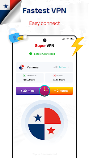 Panama VPN: Get PANAMA IP Screenshot1