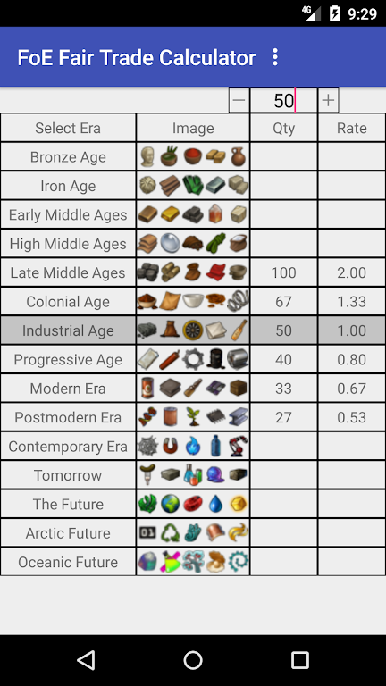 FoE Calculator Screenshot2