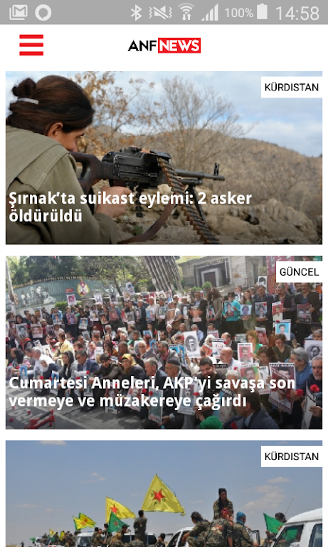 ANF Haber Ajansı Screenshot1