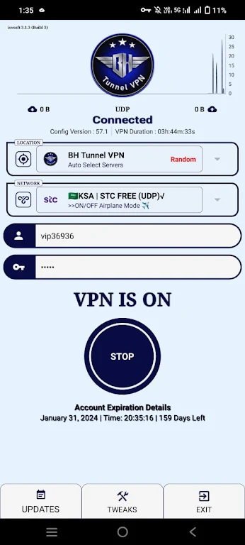 BH Tunnel VPN Screenshot1