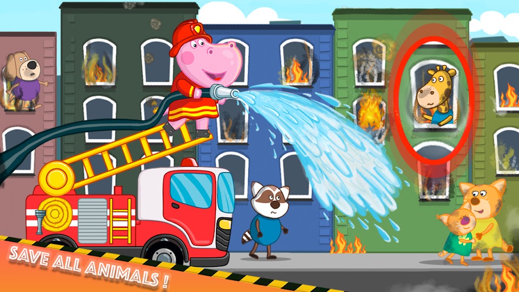 Fireman Hippo: City Hero Mod Screenshot3