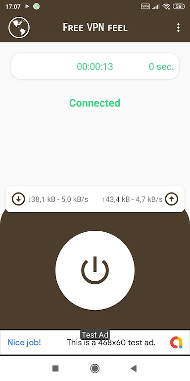 VPN feel - Fast & FREEDOME Screenshot1