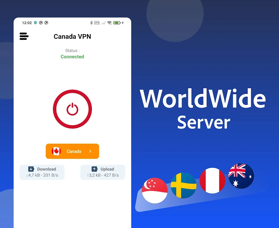 Canada VPN - Fast Secure VPN Screenshot3