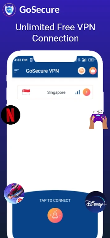 GoSecure - Super Fast Safe Vpn Screenshot1