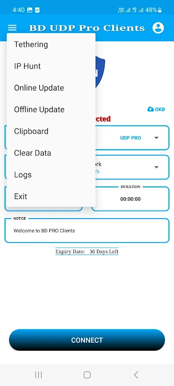 BDVPN UDP PRO Clients Screenshot4