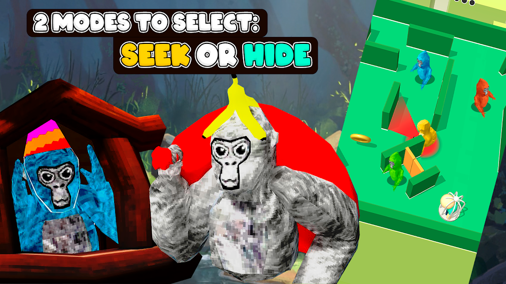 Gorilla Hide 'n Seek: Tag Game Screenshot3