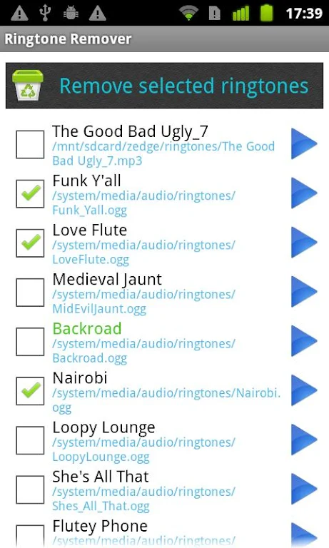 Ringtone Remover Screenshot2