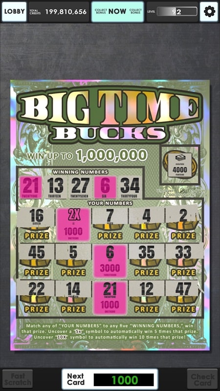 Lucky Lottery Scratchers Screenshot3