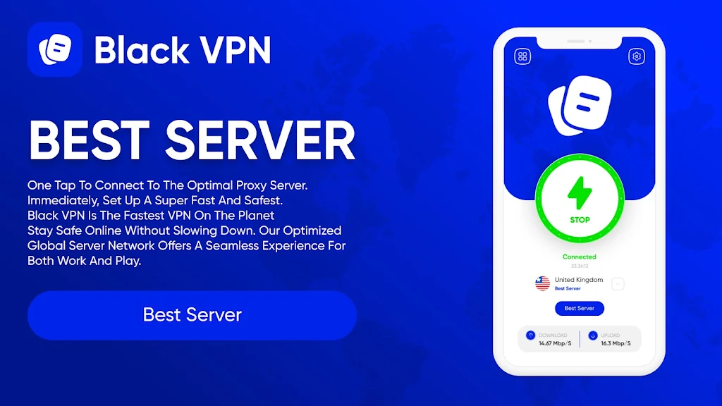 Black vpn | safe & powerfull Screenshot2