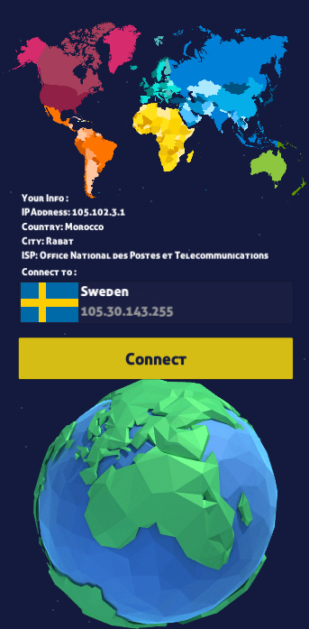 VPN Sweden - IP for Sweden Screenshot2