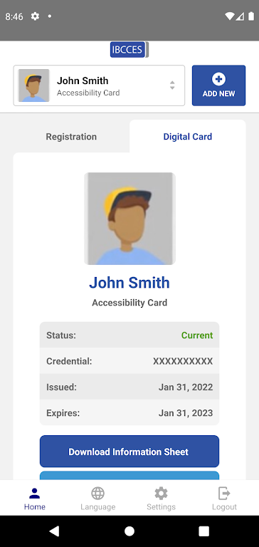 IBCCES Accessibility Card Screenshot3