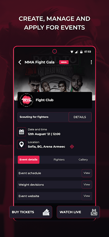 FightScout Screenshot4