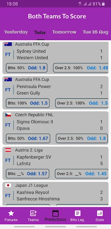 Both Teams To Score Betting Screenshot3