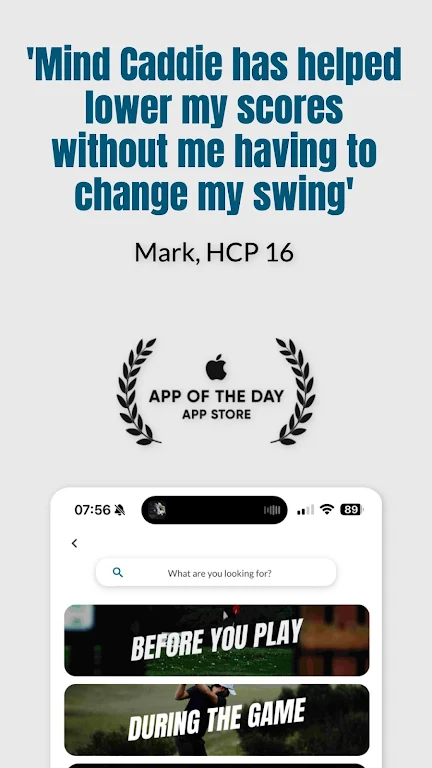 Mind Caddie: Golf Mental Game Screenshot2