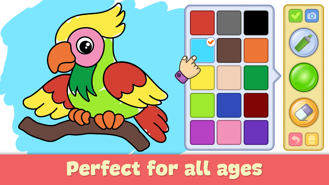 Kids Coloring & Drawing Games Mod Screenshot1