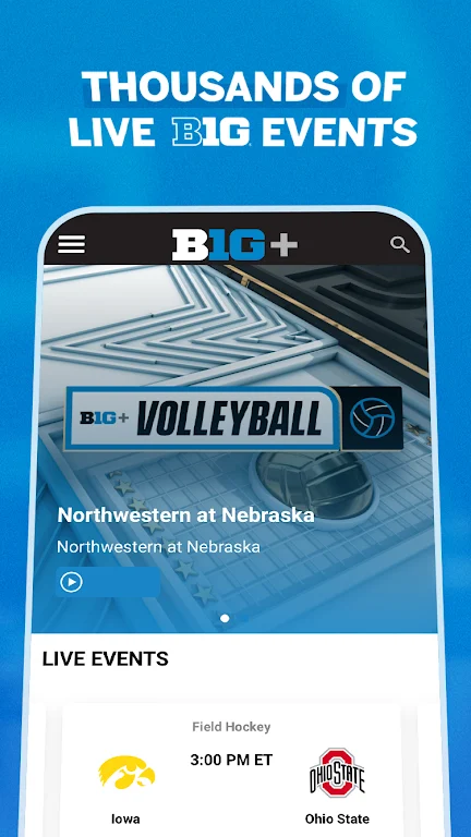 B1G+: Watch College Sports Screenshot2