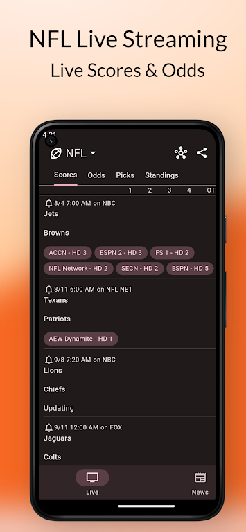 Dofu - NFL Live Streaming Screenshot1