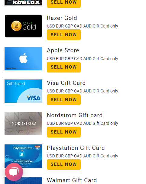 Xiongteams - Sell Gift card Screenshot2