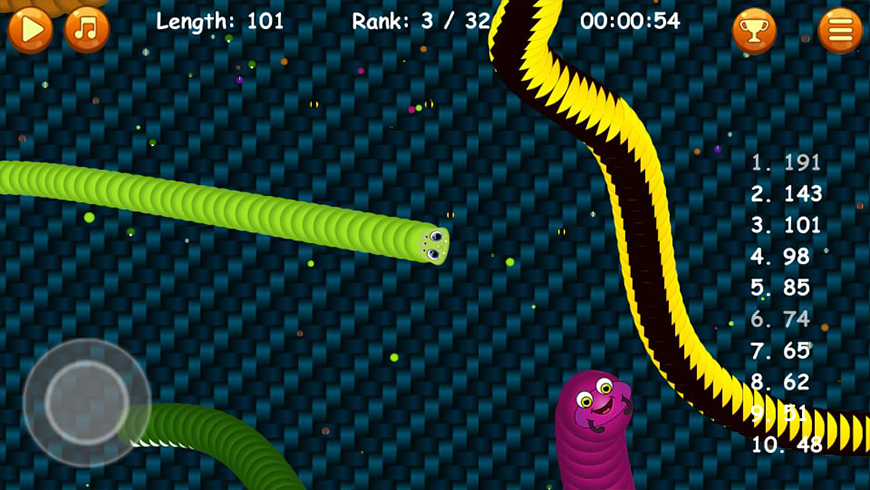 Worm Zone : Crawl Snake Worms Cacing.io Mod Screenshot2