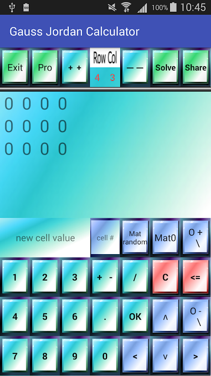 Gauss Jordan Calculator Screenshot3