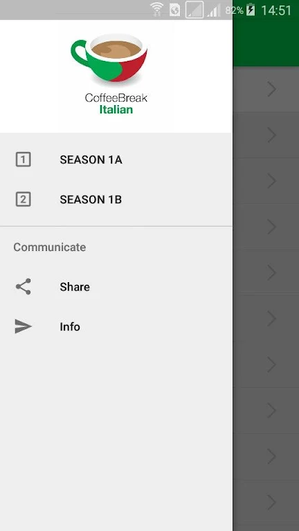 Learn Italian in Coffee Break Screenshot1