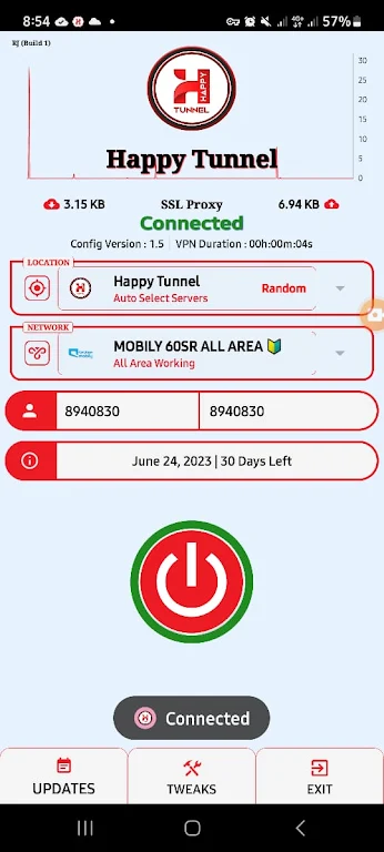 HAPPY TUNNEL VPN Screenshot2