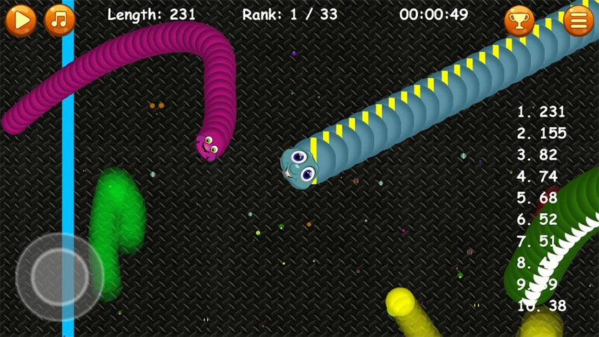 Worm Zone : Crawl Snake Worms Cacing.io Mod Screenshot3