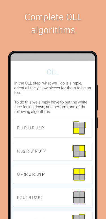 2x2 Rubiks algorithms: Ortega Screenshot4