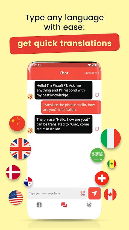 PizzaGPT - Your AI Chatbot Screenshot2