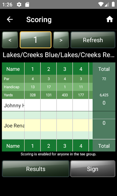 Golf Mobile Network Screenshot3