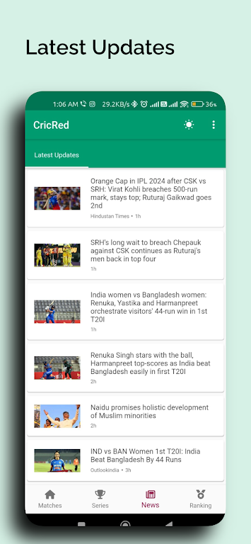 CricRed - Live Cricket Score Screenshot4