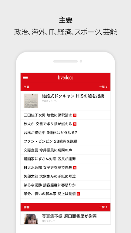 livedoor news ライブドアニュース Screenshot1