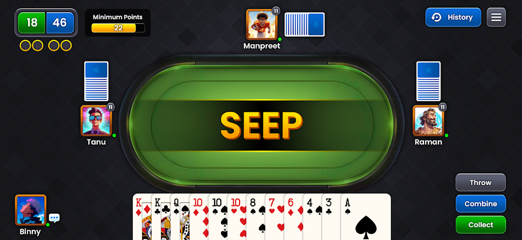 Seep King - Online Card Game Screenshot2