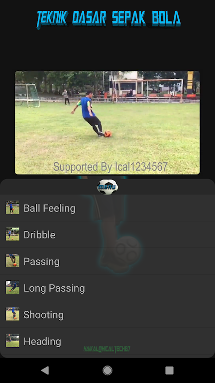 Soccer Basic Techniques Screenshot1