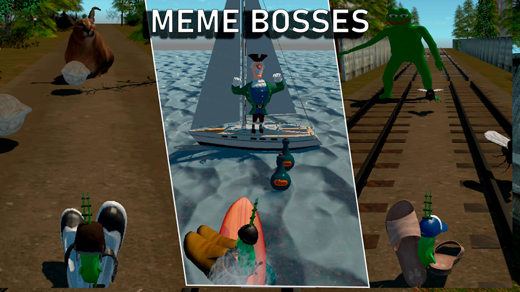 Runner games 3d - heroes meme Mod Screenshot2