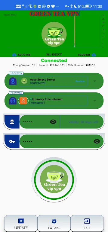 GREEN TEA VPN Screenshot2