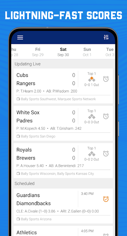 Scores App: MLB Baseball Screenshot2