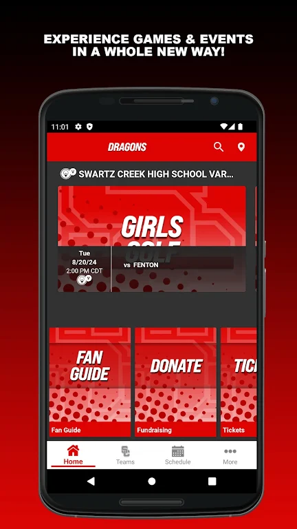 Swartz Creek Dragons Athletics Screenshot1